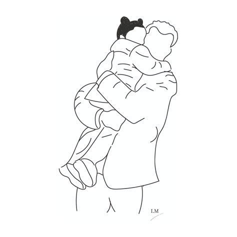 father and daughter tattoo design