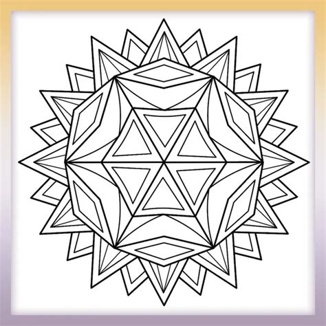 Fire mandala – Coloringbook.pics