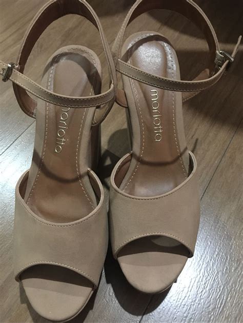 Salto Anabella Nude Sandália Feminina Mariotta Usado enjoei