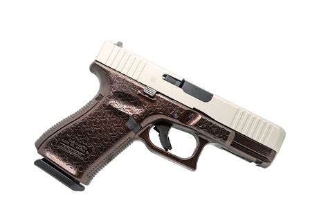Glock 19 Gen 5 Laser Stippled And Shimmering Cerakote