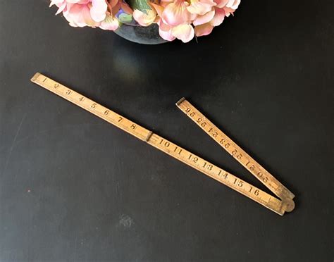 Vintage Expandable Wooden Ruler Engineers Hinged Extending Etsy