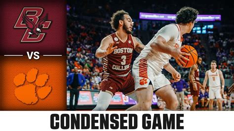 Boston College Vs Clemson Condensed Game 2023 24 ACC Mens