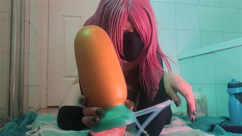 Pornbox The Goliath Stretching My Ass On The Inflatable Phat Dildo Then Going Extreme With The