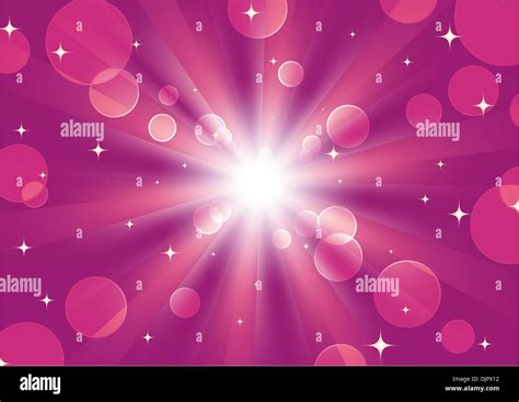 Vector Illustration Of Pink Abstract Background With Blurred Neon Light