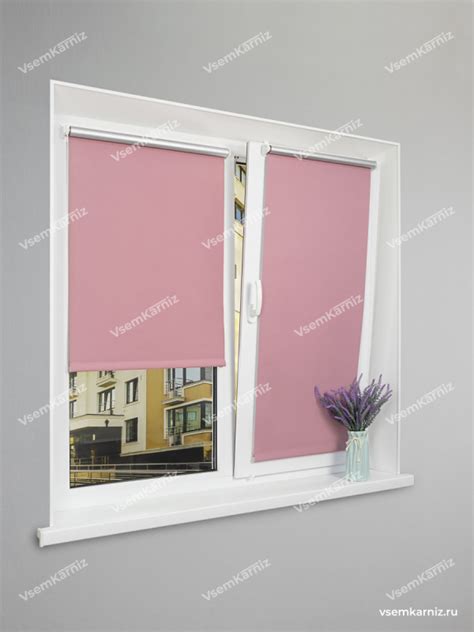 Рулонная штора Мини Блэкаут Lm Decor Симпл Пурпурно-розовая 64x215 см ...