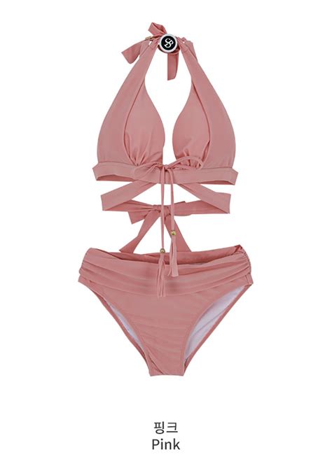 Two Piece Split Bikini Hot Spring Swimsuit On Luulla