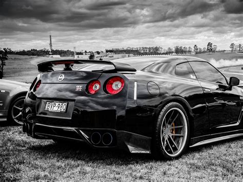 black  white gtr wallpapers top  black  white gtr