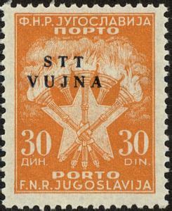 Stamp Yugoslavia Postage Due Overprint Trieste Zone B Yugoslavia