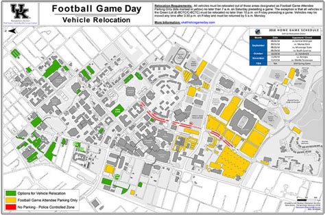 ECU Football Parking Map