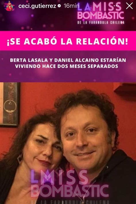 La mala noticia sobre el matrimonio de Berta Lasala y Daniel Alcaíno