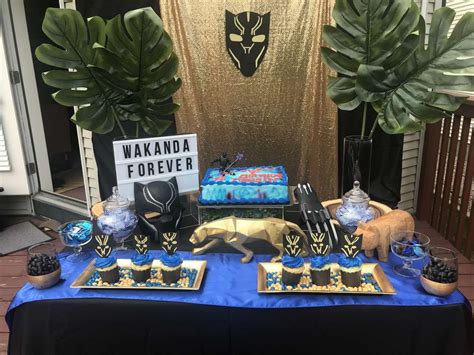 Black Panther Wakanda Birthday Birthday Party Ideas Photo 1 Of 8