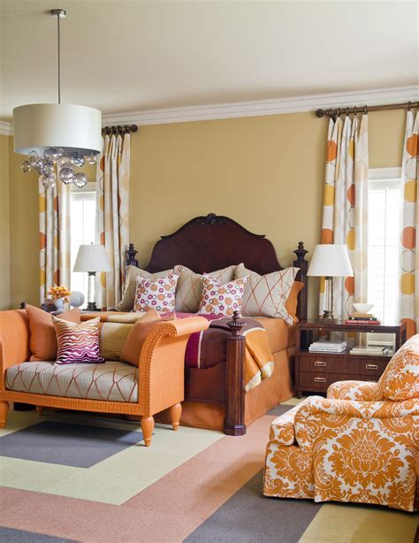 Brown And Orange Living Room Curtains | Baci Living Room