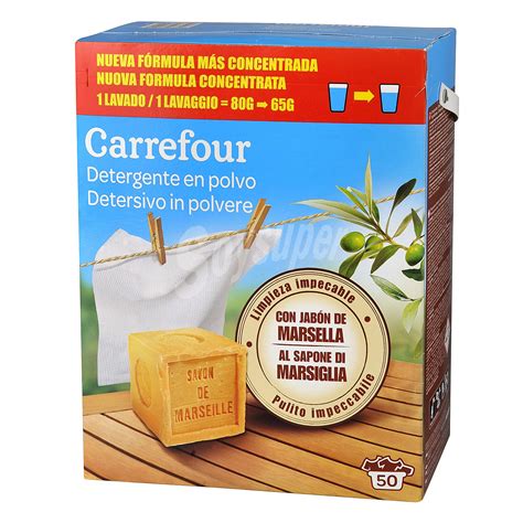 Carrefour Detergente En Polvo Con Jab N De Marsella Cacitos