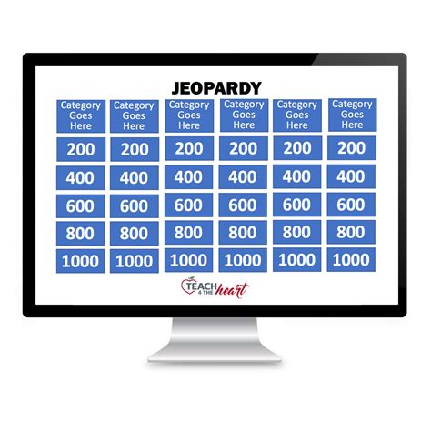 Jeopardy Review Game Opt-In - Teach 4 the Heart