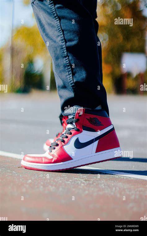 Chicago Air Jordan 1 Stock Photo Alamy