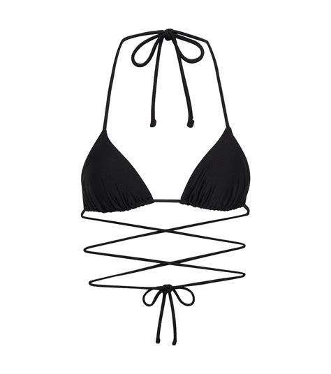 Praia Tie Around Bikini Top In Black Tropic Of C Mytheresa