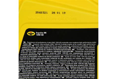 Motorolie Kroon-Oil 33014 Expulsa RR 10W40 1L | Winparts.be - Motorolie