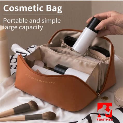 Jual Tas Kosmetik Lipat Travel Pouch Make Up Organizer Portable