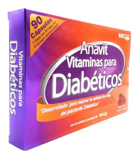 Vitaminas Para Diabeticos Anavit Gelpharma 90 Cap Envio Full Healthy Shop