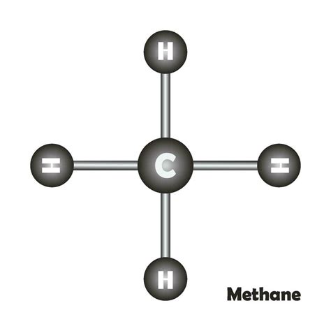 Methane Molecule Icon 26499489 Vector Art At Vecteezy