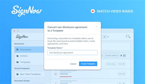 Signnow Allows You To Reuse Your Documents By Creating Templates