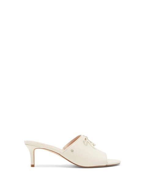 Kate Spade Stassi Bow Mule In White Lyst