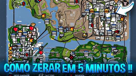 Como Zerar Gta Sa Em Minutos Save Zerado No Gta Sa Android