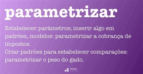 O Que É Parametrizar