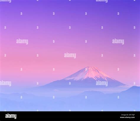 Mount Fuji Sunset Stock Photo - Alamy