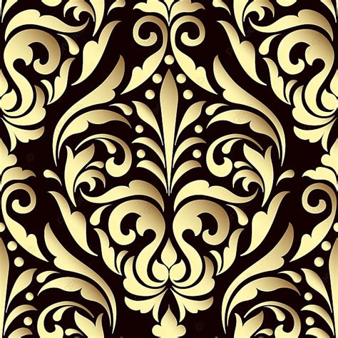 Vector Damask Seamless Pattern Element Background Vintage Classic