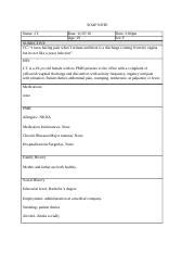 Nsg Soapnote Wk Doc Soap Note Name J T Date Age Time Pm Sex F
