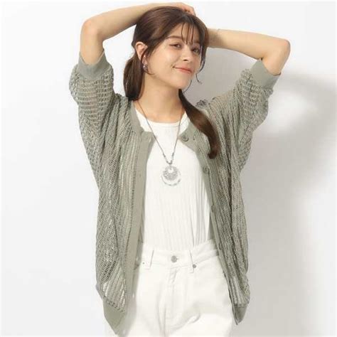 キューティーブロンドCutie Blonde WAYメッシュ風透かし編みカーディガンの通販はau PAY マーケット Brand Square by OIOI ブランドスクエア