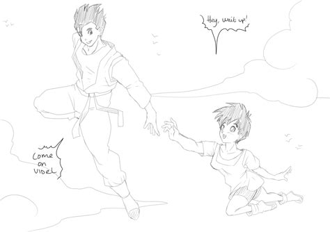 Sketch Theme Couples 06 Gohan And Videl By Mattwilson83 On Deviantart