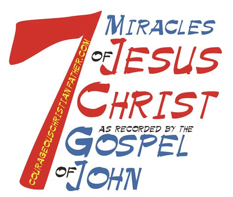 7 Miracles Of Jesus Christ As Recorded By The Gospel Of John
