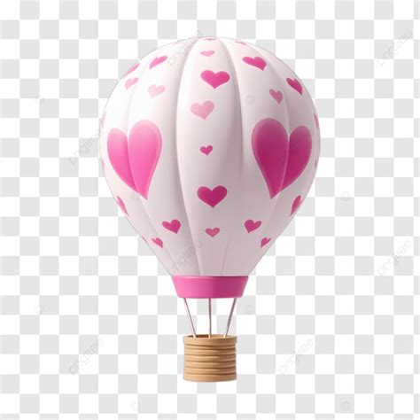 Pink Love Hot Air Balloon Pink Love Hot Air Balloon PNG Transparent