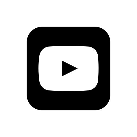 youtube noir logo youtube logo noir  blanc transparent contexte