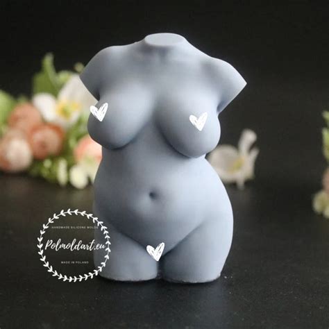 12cm Sexy Female 3D Silicone Mold For Making Candles Resin Soap Goddess Naked Candle Mold