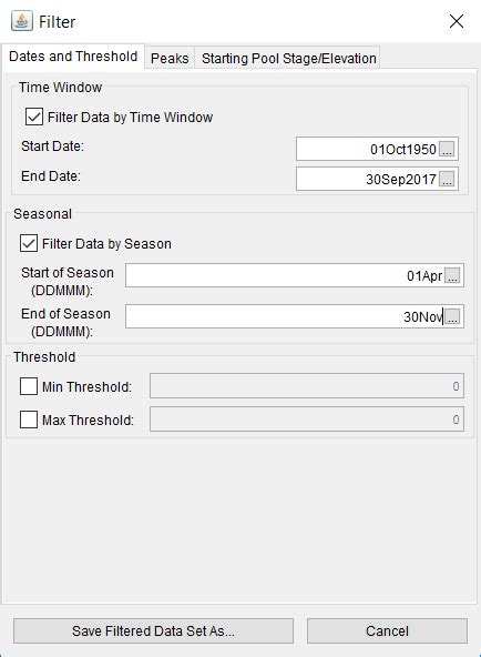 Filtering Data