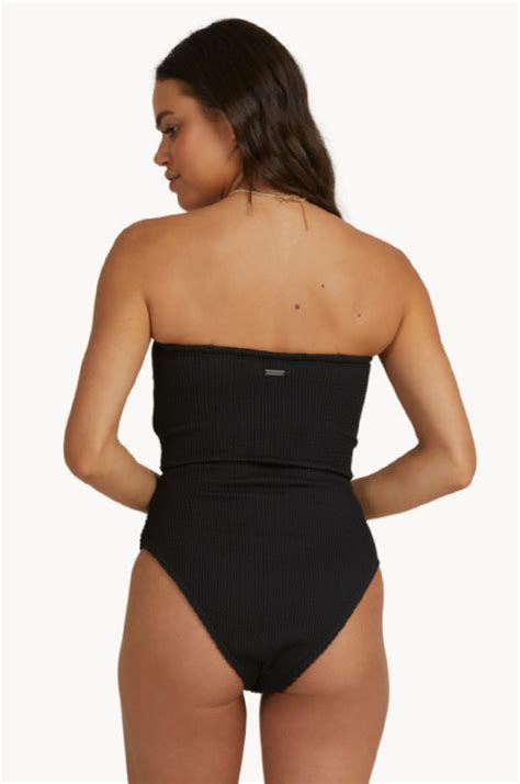 Billabong Summer High Bandeau One Piece Black Swimwear Galore Au