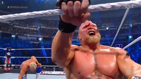 Report Brock Lesnar Wwe Backlash Blood Was Planned