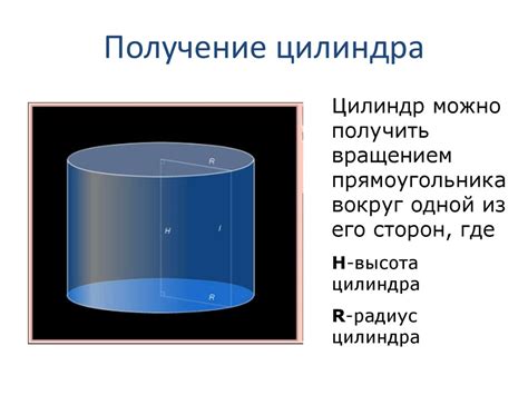 Цилиндр. Получение цилиндра - презентация онлайн