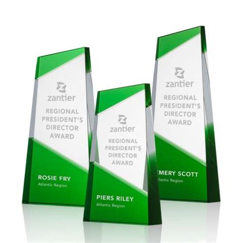 Amstel Green Towers Crystal Award OPT3601 G AbleRecognition