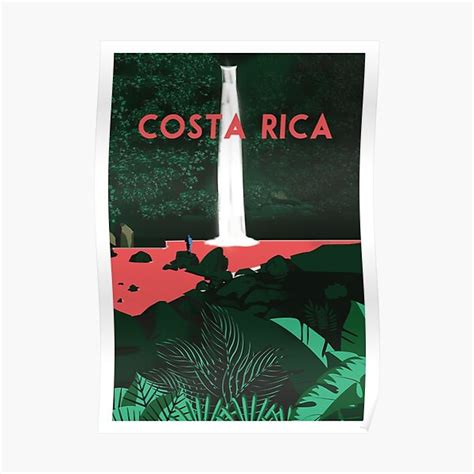 Costa Rica Travel Poster Poster For Sale By Caravanstudio Redbubble