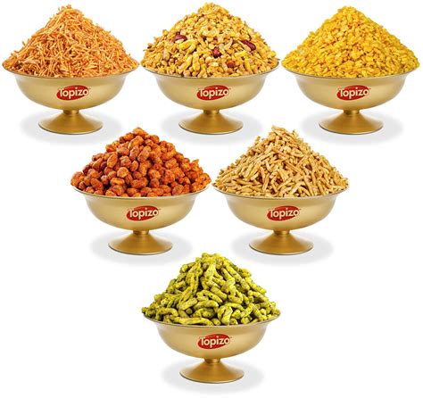 Buy Topizo Namkeen Tasty Peanuts Ratlami Sev Pudina Chutney Bhujia