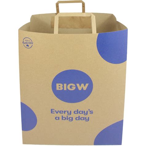 BIG W Paper Shopping Bag BIG W