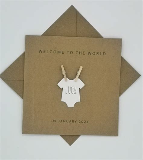 Twin Baby Personalised Card New Baby Boy New Baby Girl Congratulations