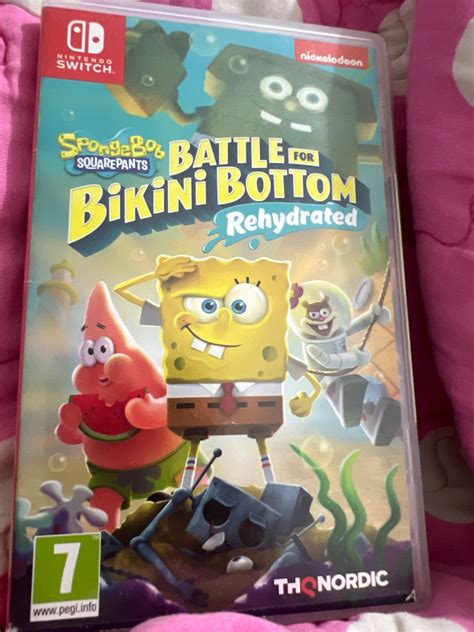Spongbob Battle Bikini Bottom Video Gaming Video Games Nintendo On Carousell