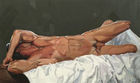 Robert Naked SOLD Painting By Rikki Niehaus Saatchi Art