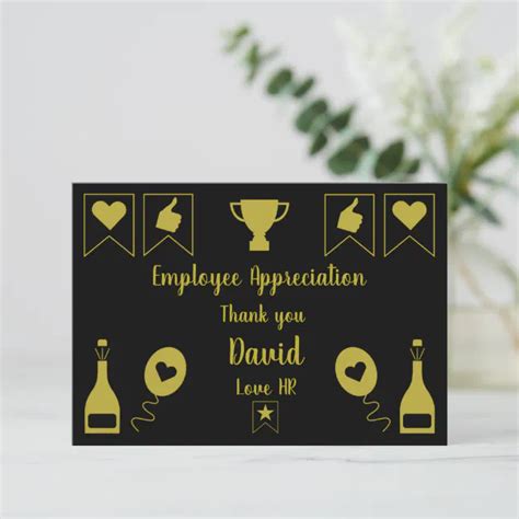 Employee Appreciation Day Thank You Card Zazzle