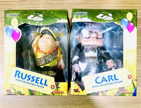 HOT TOYS MMSV 01 02 DISNEY PIXAR VINYL COLLECTIBLE 3D ANIMATION MOVIE UP CARL RUSSELL